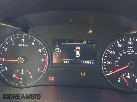 2016 Kia Optima SX Turbo with VIN 5XXGW4L2XGG084628, listed as a IAAI auction lot 41668592 with 116,535 mi miles and . Bid and sale history available at carsss.com. Image 7.