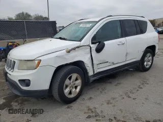 2013 Jeep Compass Sport with VIN 1C4NJCBA4DD115709, listed as a Copart auction lot 88408875 with 241,259 mi miles and Salvage Title. Bid and sale history available at carsss.com. Image 1.