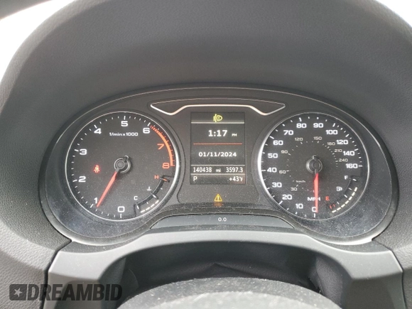 2015 Audi S3 2.0T Premium Plus with VIN WAUBFGFF2F1090702, listed as a Copart auction lot 37521994 with 140,438 mi miles. Bid and sale history available at carsss.com. Image 9.