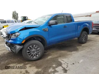 2021 Ford Ranger XL with VIN 1FTER1EH0MLD75309, listed as a Copart auction lot 51147735 with 18,591 mi miles and Salvage title. Bid and sale history available at DreamBid. Image 1.