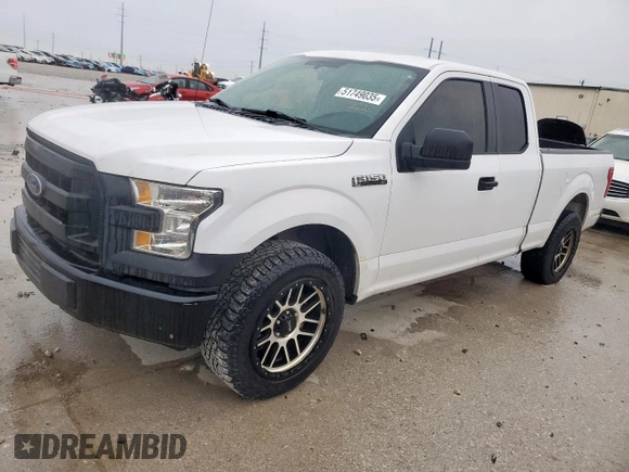 2017 Ford F-150 XL with VIN 1FTEX1C84HKE38481, listed as a Copart auction lot 51749035 with 144,652 mi miles and Clean Title. Bid and sale history available at carsss.com. Image 1.