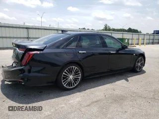 2019 Cadillac CT6 Sport AWD with VIN 1G6KP5R64KU144786, listed as a Copart auction lot 63397094 with 69,756 mi miles and Salvage title. Bid and sale history available at DreamBid. Image 3.
