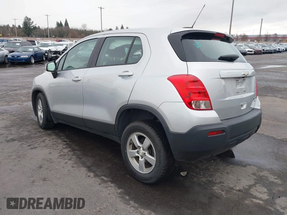 2015 Chevrolet Trax LS with VIN 3GNCJPSBXFL256473, listed as a IAAI auction lot 41130809 with 106,923 mi miles and . Bid and sale history available at DreamBid. Image 3.
