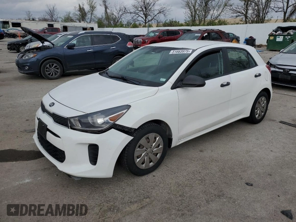 2018 Kia Rio LX with VIN 3KPA25AB6JE089609, listed as a Copart auction lot 51663975 with 130,697 mi miles and Salvage Title. Bid and sale history available at DreamBid. Image 1.