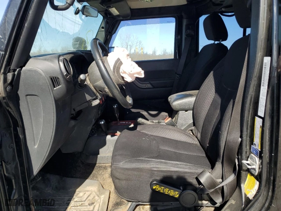 2013 Jeep Wrangler Unlimited Freedom Edition with VIN 1C4BJWDG4DL600346, listed as a Copart auction lot 48242855 with 156,035 mi miles and Salvage Title. Bid and sale history available at carsss.com. Image 7.
