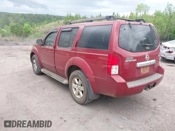 2008 Nissan Pathfinder LE with VIN 5N1AR18U78C646536, listed as a IAAI auction lot 42114345 with 166,698 mi miles and . Bid and sale history available at DreamBid. Image 3.