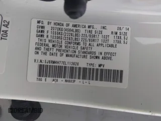 2014 Honda CR-V EX-L with VIN 5J6RM4H77EL113626, listed as a IAAI auction lot 41702024 with 135,885 mi miles. Bid and sale history available at carsss.com. Image 9.