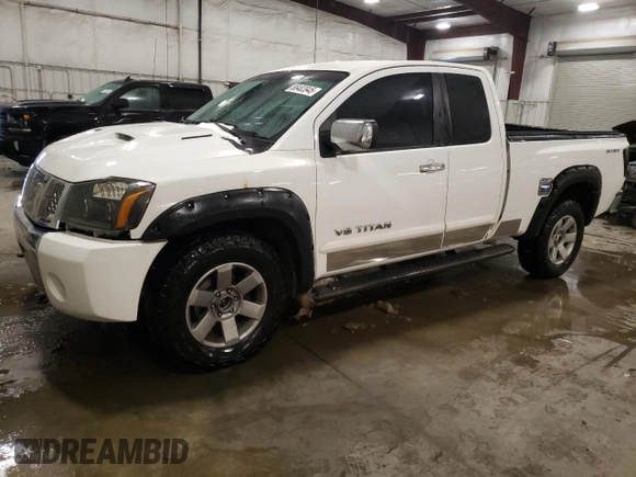2005 Nissan Titan SE with VIN 1N6BA06B05N522536, listed as a Copart auction lot 88483945 with 183,459 mi miles and Salvage title. Bid and sale history available at DreamBid. Image 1.