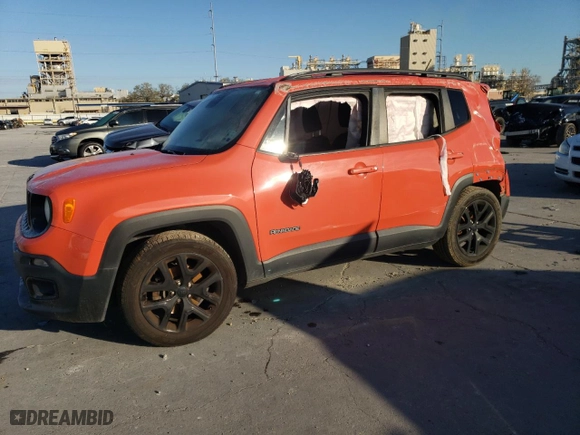 2017 Jeep Renegade Altitude with VIN ZACCJABB9HPG44939, listed as a Copart auction lot 48578125 with 90,965 mi miles and Salvage Title. Bid and sale history available at carsss.com. Image 1.