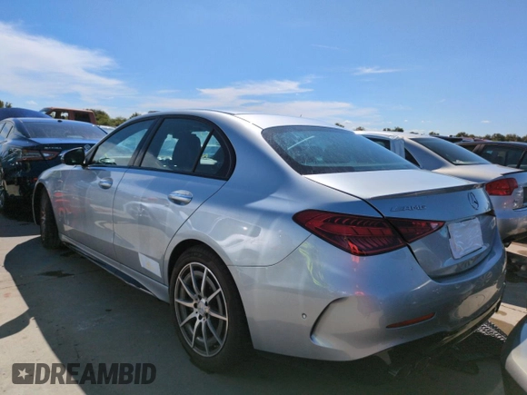 2024 Mercedes-Benz C 43 AMG z VIN W1KAF8HB9RR191889, wystawiony jako Copart lot #73974764 z przebiegiem Nie podano mil oraz Szkoda całkowita • Salvage title. Historia ofert i sprzedaży dostępna na DreamBid. Obrazek 2.