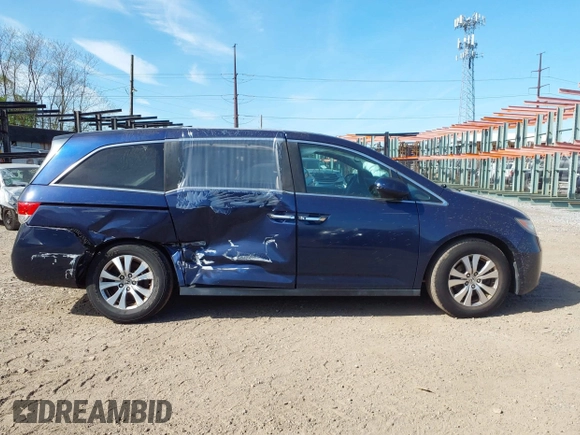 2014 Honda Odyssey EX-L with VIN 5FNRL5H66EB080708, listed as a IAAI auction lot 42067390 with 175,916 mi miles and . Bid and sale history available at carsss.com. Image 13.