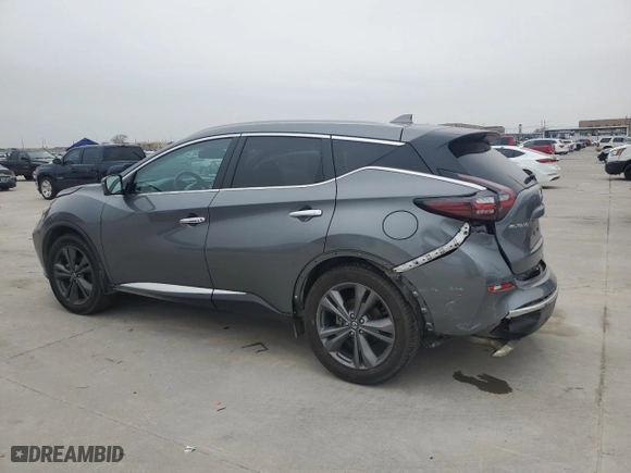 2020 Nissan Murano Platinum with VIN 5N1AZ2DS5LN165983, listed as a Copart auction lot 43729475 with 61,104 mi miles and Clean Title. Bid and sale history available at carsss.com. Image 2.