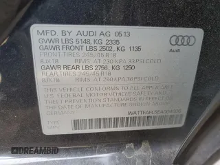 2014 Audi allroad Premium with VIN WA1TFAFL5EA004608, listed as a Copart auction lot 41432035 with 136,199 mi miles and Salvage Title. Bid and sale history available at carsss.com. Image 14.