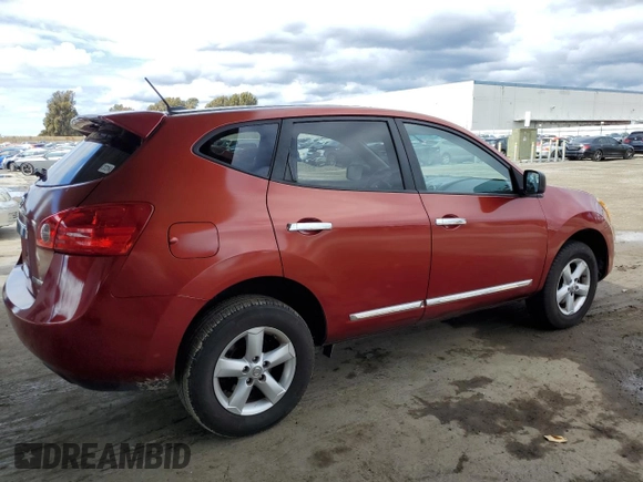2012 Nissan Rogue S with VIN JN8AS5MT9CW292415, listed as a Copart auction lot 54551615 with 153,679 mi miles and Salvage Title. Bid and sale history available at carsss.com. Image 3.