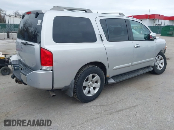 2004 Nissan Armada LE z VIN 5N1AA08BX4N707781, wystawiony jako IAAI lot #41887263 z przebiegiem 221 016 mil mil oraz . Historia ofert i sprzedaży dostępna na DreamBid. Obrazek 4.