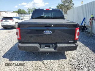 2021 Ford F-150 XL with VIN 1FTFW1E81MFA80456, listed as a Copart auction lot 61268545 with 57,233 mi miles and Salvage title. Bid and sale history available at DreamBid. Image 6.