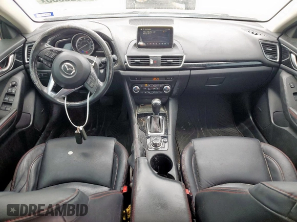2015 Mazda 3 i Grand Touring with VIN JM1BM1M79F1226521, listed as a Copart auction lot 60328335 with 104,079 mi miles and Salvage title. Bid and sale history available at DreamBid. Image 8.
