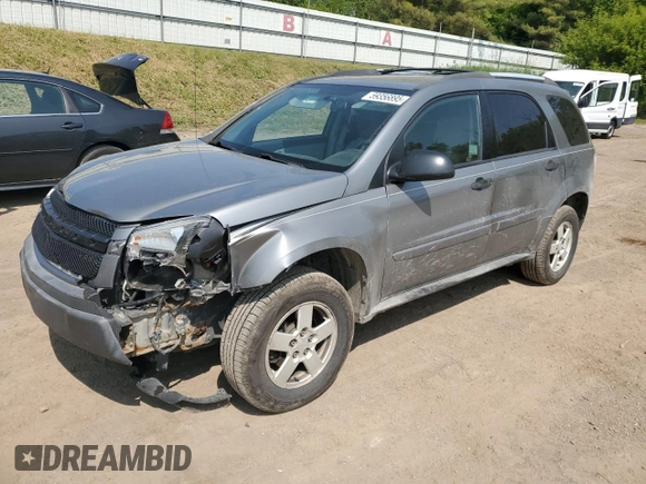 2005 Chevrolet Equinox LS z VIN 2CNDL13F856148163, wystawiony jako Copart lot #59356895 z przebiegiem 134 466 mil mil oraz Czysty tytuł • Clean title. Historia ofert i sprzedaży dostępna na DreamBid. Obrazek 1.