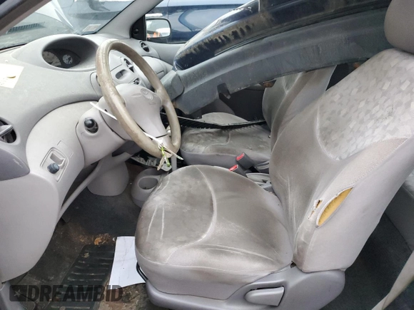2001 Toyota ECHO with VIN JTDAT123610116152, listed as a Copart auction lot 86301404 with 114,047 mi miles and Salvage title. Bid and sale history available at DreamBid. Image 7.