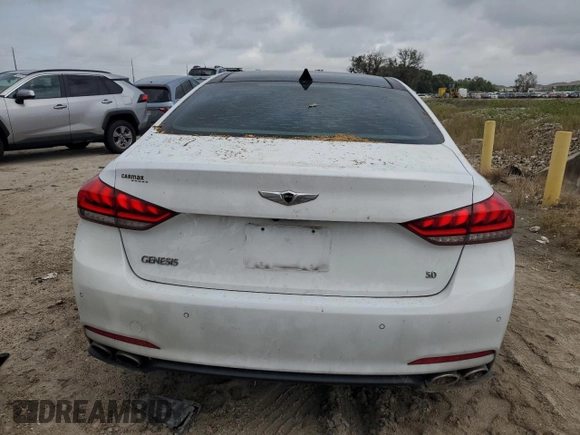 2015 Hyundai Genesis 5.0L with VIN KMHGN4JF5FU053297, listed as a Copart auction lot 71591294 with 127,047 mi miles and Salvage Title. Bid and sale history available at carsss.com. Image 6.