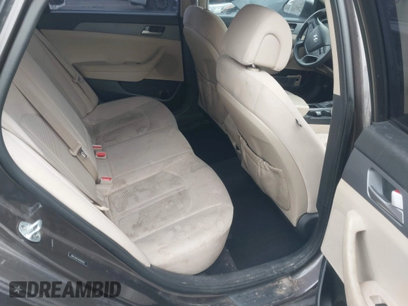 2017 Hyundai Sonata 2.4L with VIN 5NPE24AFXHH587851, listed as a IAAI auction lot 41619232 with 104,367 mi miles and . Bid and sale history available at carsss.com. Image 8.