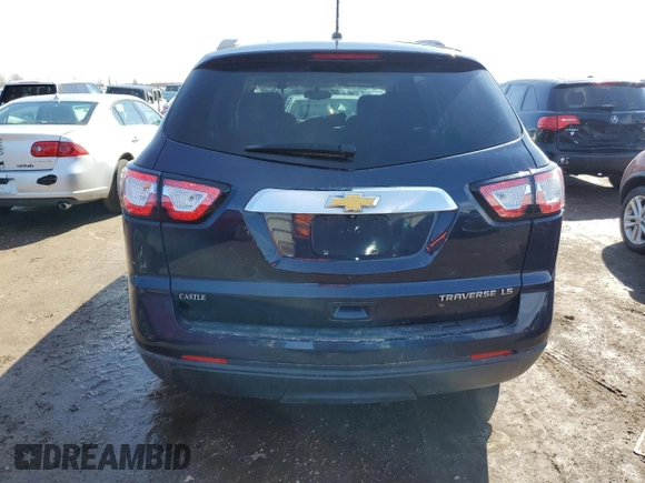 2015 Chevrolet Traverse LS with VIN 1GNKRFED7FJ138190, listed as a Copart auction lot 49616295 with Not Provided miles and Salvage Title. Bid and sale history available at DreamBid. Image 6.