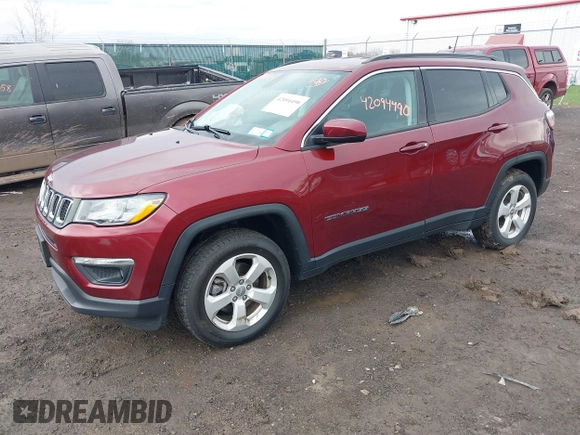 2021 Jeep Compass Latitude with VIN 3C4NJDBB8MT530329, listed as a IAAI auction lot 42094490 with 38,751 mi miles and . Bid and sale history available at DreamBid. Image 2.