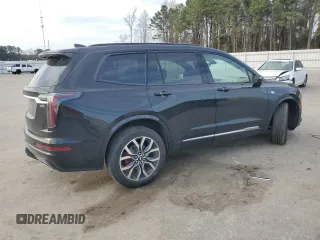2023 Cadillac XT6 AWD Sport with VIN 1GYKPHRS3PZ150630, listed as a Copart auction lot 43557595 with 54,299 mi miles and Salvage title. Bid and sale history available at DreamBid. Image 3.