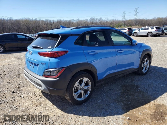 2022 Hyundai Kona SEL with VIN KM8K62AB9NU926167, listed as a Copart auction lot 49425675 with 14,743 mi miles and Salvage Title. Bid and sale history available at carsss.com. Image 3.