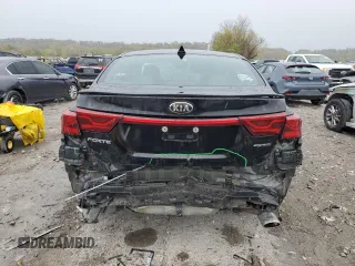2021 Kia Forte GT-Line with VIN 3KPF34AD7ME360339, listed as a Copart auction lot 52974445 with 18,445 mi miles and Salvage title. Bid and sale history available at DreamBid. Image 6.