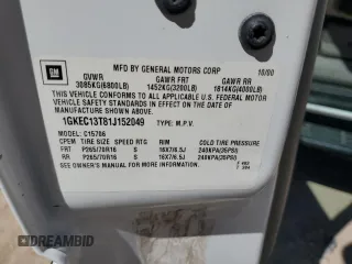 2001 GMC Yukon SLT z VIN 1GKEC13T81J152049, wystawiony jako Copart lot #56494675 z przebiegiem 160 102 mil mil oraz Szkoda całkowita • Salvage title. Historia ofert i sprzedaży dostępna na DreamBid. Obrazek 13.