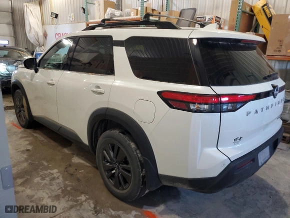 2023 Nissan Pathfinder SV with VIN 5N1DR3BC2PC214038, listed as a Copart auction lot 81183754 with 29,961 mi miles and Salvage Title. Bid and sale history available at carsss.com. Image 2.
