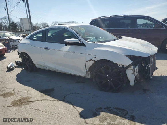 2016 Honda Civic Coupe Touring with VIN 2HGFC3B90GH358639, listed as a Copart auction lot 50692855 with 0 mi miles and Salvage Title. Bid and sale history available at carsss.com. Image 4.