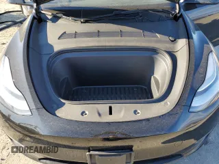 2023 Tesla Model Y Long Range with VIN 7SAYGDEEXPA078937, listed as a Copart auction lot 47095285 with 28,521 mi miles and Salvage Title. Bid and sale history available at DreamBid. Image 12.