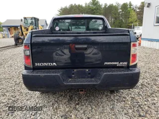 2012 Honda Ridgeline RT with VIN 5FPYK1F27CB454710, listed as a Copart auction lot 57634595 with 168,131 mi miles and Salvage title. Bid and sale history available at DreamBid. Image 6.
