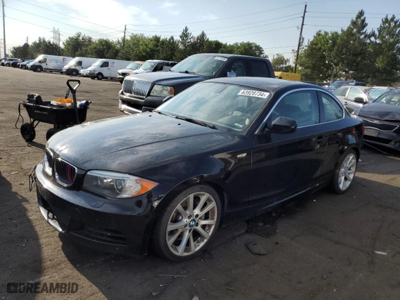 2012 BMW 1 Series 135i with VIN WBAUC9C5XCVM13147, listed as a Copart auction lot 63928734 with 78,461 mi miles and Clean Title. Bid and sale history available at carsss.com. Image 1.
