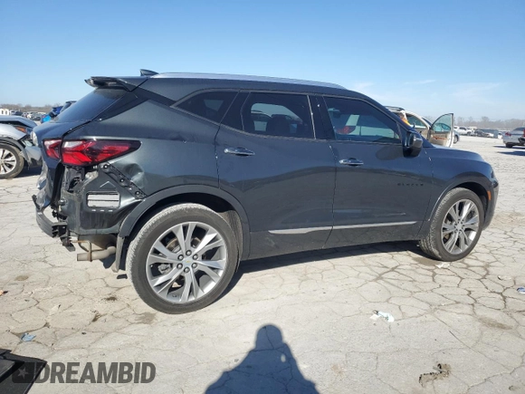 2020 Chevrolet Blazer Premier with VIN 3GNKBFRS0LS647027, listed as a Copart auction lot 46237955 with 79,472 mi miles and Salvage title. Bid and sale history available at DreamBid. Image 3.