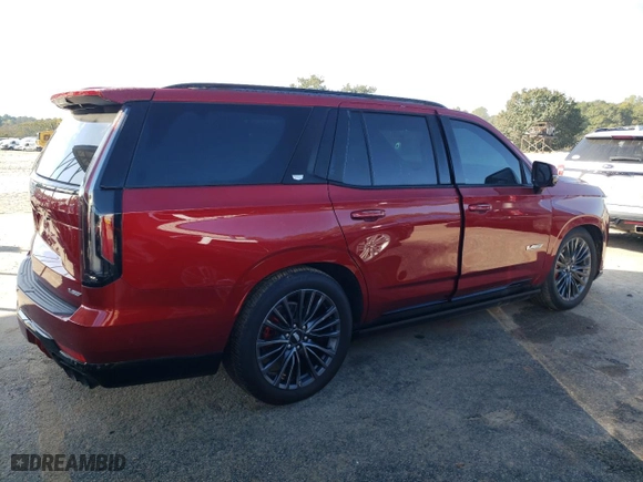 2023 Cadillac Escalade AWD V-Series with VIN 1GYS4HK97PR405294, listed as a Copart auction lot 73850244 with 11,922 mi miles and Salvage Title. Bid and sale history available at carsss.com. Image 3.