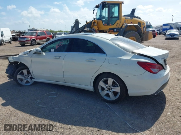 2018 Mercedes-Benz CLA 250 with VIN WDDSJ4EB2JN569093, listed as a IAAI auction lot 33075718 with 29,546 mi miles and . Bid and sale history available at DreamBid. Image 3.