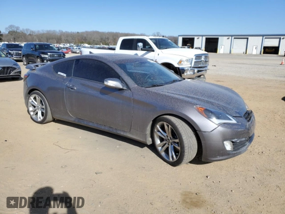 2012 Hyundai Genesis Coupe Grand Touring with VIN KMHHU6KH7CU066051, listed as a Copart auction lot 42713685 with 141,809 mi miles and Salvage title. Bid and sale history available at DreamBid. Image 4.