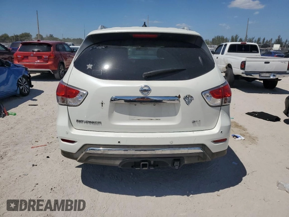 2016 Nissan Pathfinder SV with VIN 5N1AR2MN9GC635296, listed as a Copart auction lot 52887885 with 140,565 mi miles and Salvage Title. Bid and sale history available at carsss.com. Image 6.