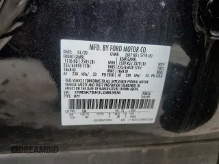 2020 Ford Explorer с VIN 1FMSK7BH3LGB83836, выставлен на аукционе Copart как лот 54559515 с пробегом 26 135 миль миль и Списание • Salvage title. История ставок и продаж доступна на DreamBid. Изображение 14.