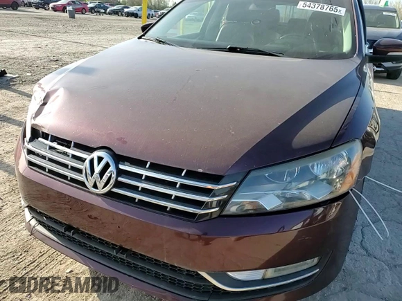 2013 Volkswagen Passat SE with VIN 1VWBN7A38DC094268, listed as a Copart auction lot 54378765 with 172,105 mi miles and Clean title. Bid and sale history available at DreamBid. Image 13.