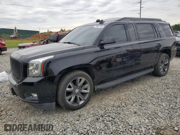 2016 GMC Yukon Denali with VIN 1GKS2CKJ3GR172236, listed as a Copart auction lot 74807724 with 64,501 mi miles and Salvage Title. Bid and sale history available at carsss.com. Image 1.