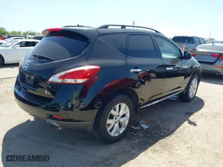 2013 Nissan Murano LE with VIN JN8AZ1MU1DW212796, listed as a IAAI auction lot 42004635 with 184,670 mi miles. Bid and sale history available at carsss.com. Image 4.