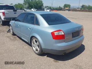 2002 Audi A4 1.8T с VIN WAUJC68E42A308622, выставлен на аукционе IAAI как лот 42543145 с пробегом 189 888 миль миль и . История ставок и продаж доступна на DreamBid. Изображение 3.
