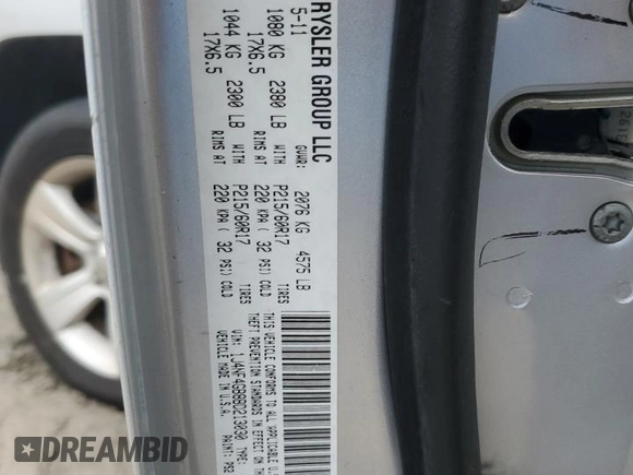 2011 Jeep Patriot Latitude X with VIN 1J4NF4GB8BD213030, listed as a Copart auction lot 45028325 with 114,492 mi miles and Clean Title. Bid and sale history available at DreamBid. Image 12.