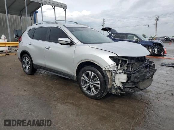 2019 Nissan Rogue SV with VIN 5N1AT2MT5KC765696, listed as a Copart auction lot 54714575 with 155,946 mi miles and Salvage Title. Bid and sale history available at DreamBid. Image 4.