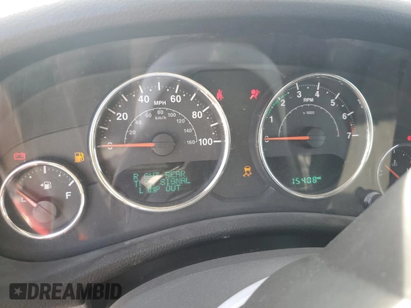 2018 Jeep Wrangler JK Unlimited Sport S with VIN 1C4BJWDG7JL865323, listed as a Copart auction lot 82657514 with 15,408 mi miles and Salvage Title. Bid and sale history available at carsss.com. Image 9.