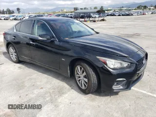 2018 Infiniti Q50 Pure with VIN JN1CV7AP4JM241169, listed as a Copart auction lot 45846394 with 96,833 mi miles and Salvage Title. Bid and sale history available at carsss.com. Image 4.
